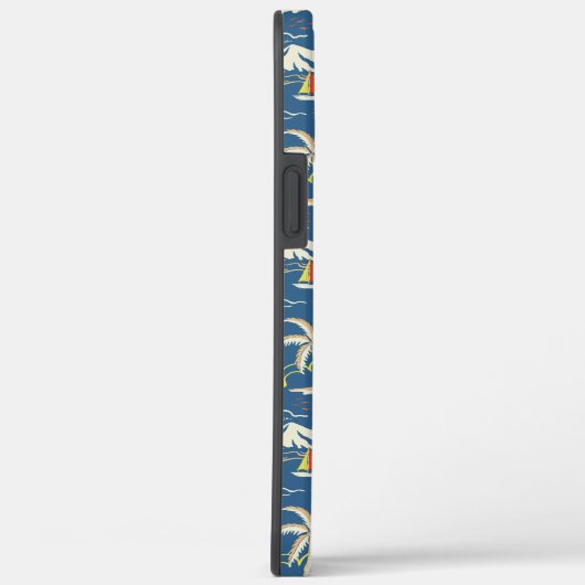 Retro Surf Tropical Patroon Case-Mate iPhone Case (Achterkant / Rechts)