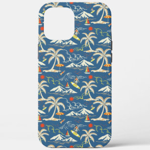 Retro Surf Tropical Patroon Case-Mate iPhone Case