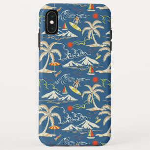 Retro Surf Tropical Patroon Case-Mate iPhone Case
