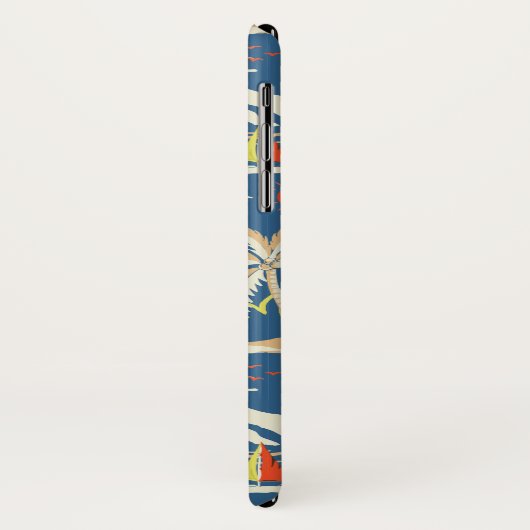 Retro Surf Tropical Patroon Case-Mate iPhone Case (Achterkant/links)