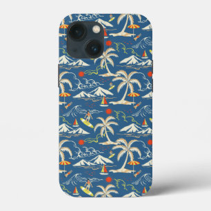 Retro Surf Tropical Patroon Case-Mate iPhone Case