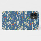 Retro Surf Tropical Patroon Case-Mate iPhone Case (Achterkant (horizontaal))