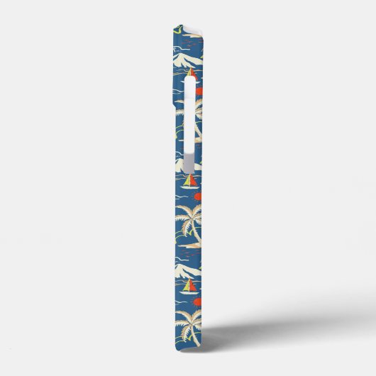 Retro Surf Tropical Patroon Case-Mate iPhone Case (Achterkant / Links)