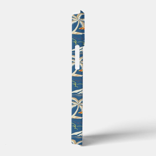 Retro Surf Tropical Patroon Case-Mate iPhone Case (Achterkant / Rechts)