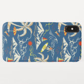 Retro Surf Tropical Patroon Case-Mate iPhone Case (Achterkant (horizontaal))