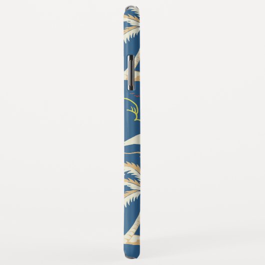 Retro Surf Tropical Patroon Case-Mate iPhone Case (Achterkant/rechts)