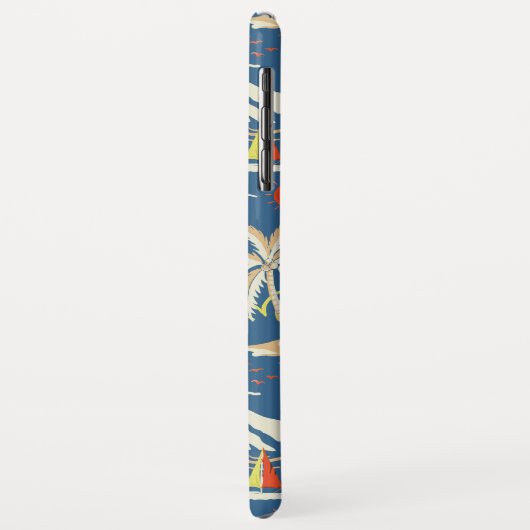 Retro Surf Tropical Patroon Case-Mate iPhone Case (Achterkant/links)