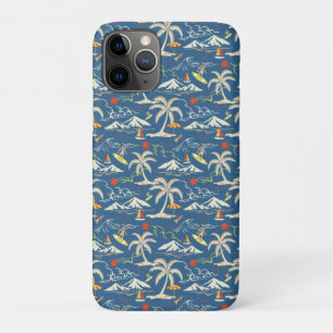 Retro Surf Tropical Patroon Case-Mate iPhone Case