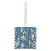 Retro Surf Tropical Patroon Decoratie (Rechts)