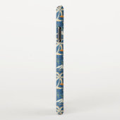 Retro Surf Tropical Patroon iPhone Hoesje (Rechterkant)