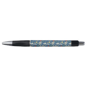 Retro Surf Tropical Patroon Pen