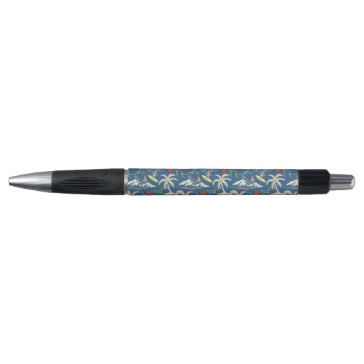 Retro Surf Tropical Patroon Pen (Voorkant)