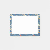 Retro Surf Tropical Patroon Post-it® Notes (Voorkant)