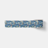 Retro Surf Tropical Patroon Satijnen Lint (Voorkant)