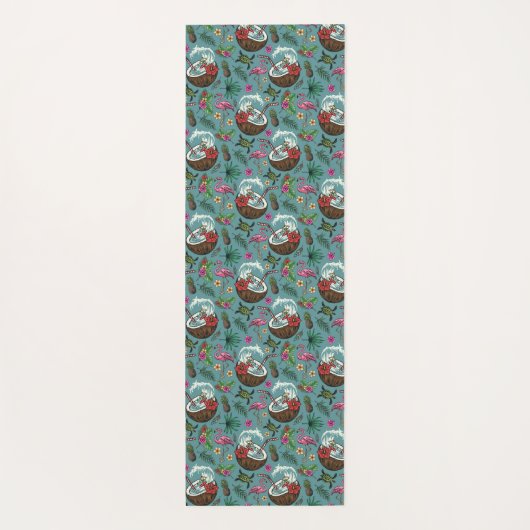 Retro-surf tropisch gevlekt patroon yogamat (Achterkant)