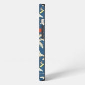 Retro Surf Tropisch Patroon iPhone Hoesje (Linkerkant)