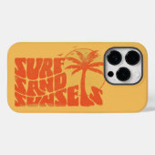 Retro Surf Zand Zonsondergangen Palm Tree Beach Vi Case-Mate iPhone Case (Achterkant (horizontaal))