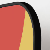 Retro Surf Zonsondergang Drie Cirkel Streep met Na Pickleball Paddle (Links Detail)