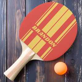Retro Surf Zonsondergang Dubbel Bord Strepen met N Tafeltennisbatje