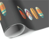 Retro Surfboard  surfkunstgreep Cadeaupapier (Rol Hoek)