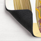 Retro surfboard trio strand muismat (Hoek)