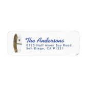 Retro Surfboards Retouradres Etiket (Voorkant)