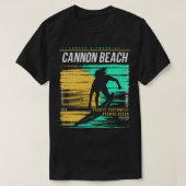 Retro Surfen Cannon Beach Oregon  Surfer B T-shirt (Design voorkant)