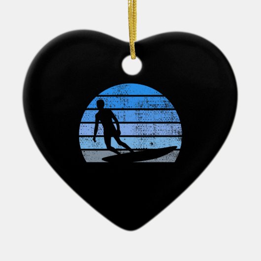 Retro surfen keramisch ornament (Voorkant)
