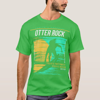 Retro Surfen Otter Rock Oregon  Surfer Bea T-shirt