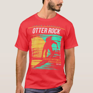 Retro Surfen Otter Rock Oregon  Surfer Bea T-shirt