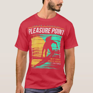 Retro Surfen Plezier Punt Californië Vintage Su T-shirt