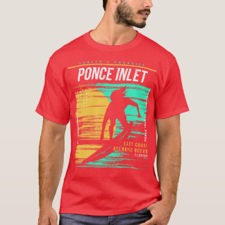 Retro Surfen Ponce Inlet Florida  Surfer B T-shirt