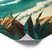 Retro surfen poster (Hoek)