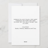 Retro Surfen Santa Tropical Vibes Feestdagenkaart (Achterkant)