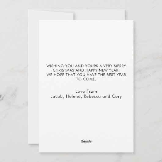 Retro Surfen Santa Tropical Vibes Feestdagenkaart (Achterkant)