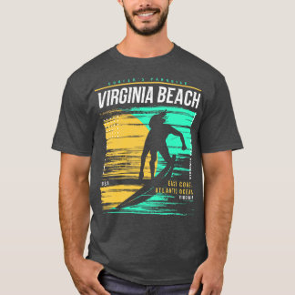 Retro Surfen Virginia Beach Virginia  Surf T-shirt