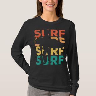 Retro surfen voor surfers t-shirt