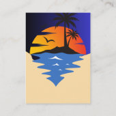 Retro Surfer Car Baby shower Informatiekaartje (Achterkant)