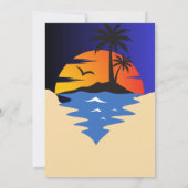 Retro Surfer Car Baby shower Kaart (Achterkant)