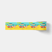 Retro Surfer Couple Ribbon Grosgrain Lint (Voorkant)