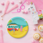 Retro Surfer Couponpapier Bord (Feest)