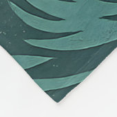 Retro Surfer Dog Blue Coastal Surfing Bulldog Art Fleece Deken (Hoek)