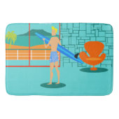 Retro Surfer Dude Badmat (Voorkant)