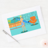 Retro Surfer Dude Stickers (Envelop)