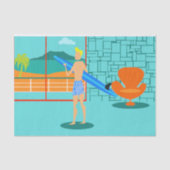 Retro Surfer Dude Tissue Paper Tissuepapier (Voorkant)