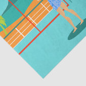 Retro Surfer Dude Tissue Paper Tissuepapier (Detail)