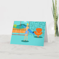 Retro Surfer Dude Wenskaart