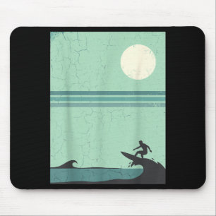 Retro Surfer Golf Maandag Surfen Liefhebber Strand Muismat