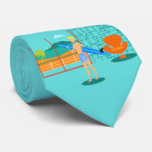 Retro Surfer Kerel Stropdas (Opgerold)