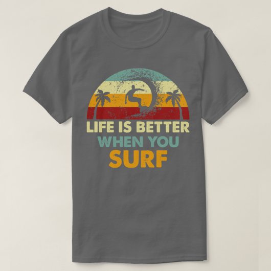 Retro Surfer T-shirt (Design voorkant)